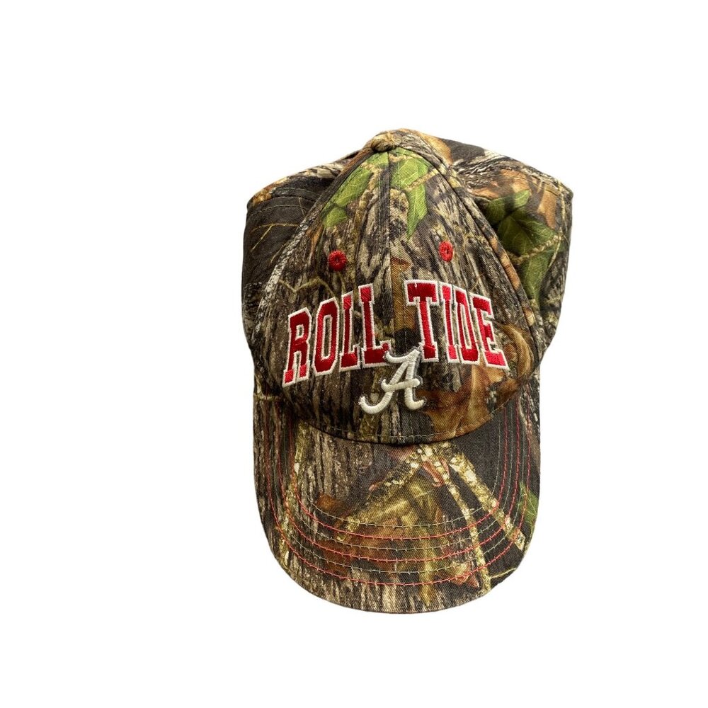 Alabama Crimson Tide Roll Tide Distressed Baseball Cap Camo Collegiate‎ Hat NCAA